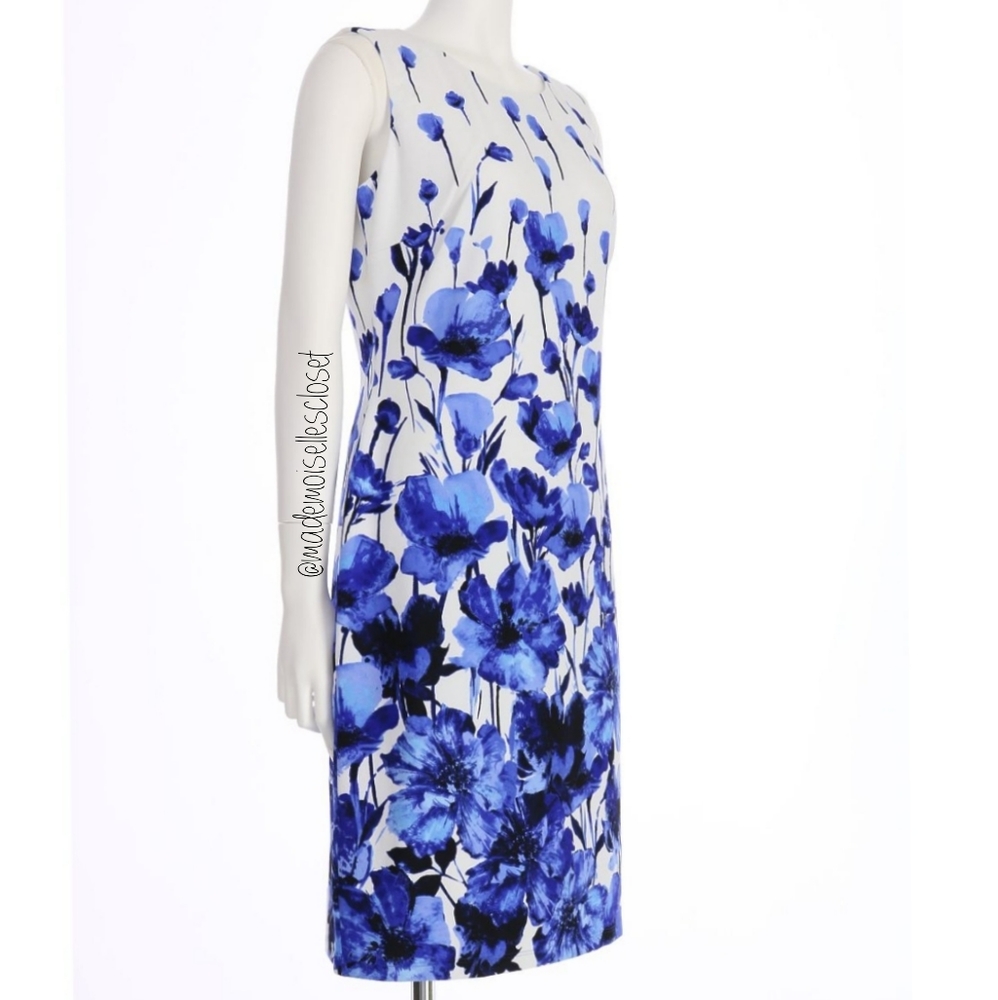 White Floral Print Dress Sz 6 - Picture 2 of 5